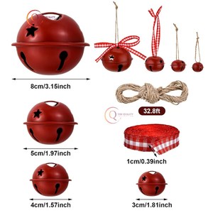 Cloches de porte de Noël exclusives avec des cloches en métal fabriquées à la main d'excellente qualité pour les fêtes de fête dans la décoration de la maison et de l'hôtel - Product Image 2