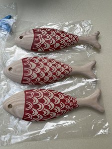 <b>Rustic</b> Nautical <b>Wooden</b> Fish Ornament Hanging Coastal Beach Theme Wall Art Decoration - Macy - Product Image 6