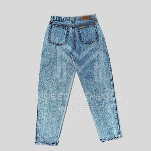 Servicio OEM al por mayor mejor diseño lavado ácido Flare sudor pantalón ligero color sólido cintura media patrón recto - Product Image 2