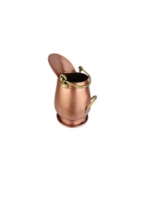 Antique Finished <b>Copper</b> <b>Coal</b> Bucket with a Classic & Sturdy Design & Ideal for Adding Rustic Charm to a Fireplace - Product Image 6