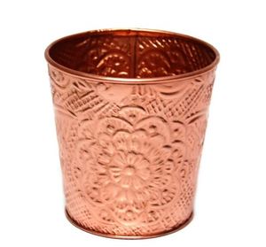 ที่ปลูกต้นไม้โลหะแบบปรับแต่งได้กระถางต้นไม้ชุบทองแดงใช้ในสวนกลางแจ้ง - Product Image 4