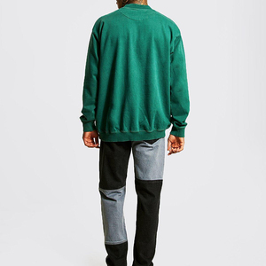 เสื้อสเวตเชิ้ตคอกลมผู้ชายผ้าฝ้าย 100% สั่งทำได้ตามต้องการจากโรงงานโดยตรง สวมใส่สบาย ลายปัก 3 มิติ ดีไซน์แบบทำเก่า สำหรับฤดูหนาว - Product Image 4