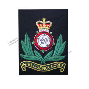 Insignias de parches bordados de níquel de alta calidad, último estilo con decoración de cuentas, cosido para uso al por mayor - Product Image 4