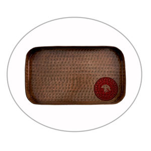 Bandeja Rectangular de Metal de Latón para Servir |   Plato de Servir Comida de Diseño Largo con Acabado en Cobre |   Bandeja de Fabricante al por Mayor Premium - Product Image 1