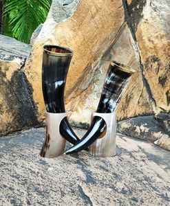 Cuerno para beber Nuevo estilo de barco vikingo Tallado Cuerno para beber vikingo Cuerno para beber hecho a mano Cerveza Mead Ale Tallado a mano personalizado - Product Image 6