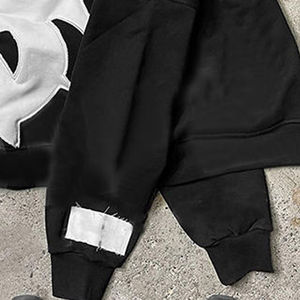 Sudadera con Capucha Estilo Hip Hop Vintage Lavada al Ácido para Hombre, Ropa Urbana de Poliéster/Algodón - Product Image 5