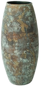 Florero de hierro y metal duradero de alta calidad con detalles artesanales únicos, perfecto para interiores de casas de campo rústicas vintage - Product Image 6