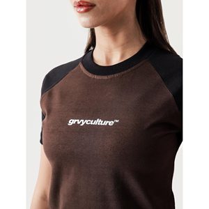 Camiseta Básica Color Moka, Tejido de Punto Informal para Uso Diario - Product Image 1