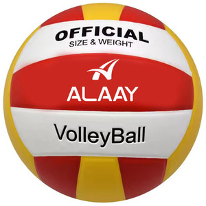 Pelota de voleibol de PVC personalizada directa de fábrica Alaay tamaño 5 Opción de pelota de cuero laminado - Product Image 1