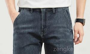 Men's Plus Size Denim <b>Shorts</b> High-Waisted 12XL 11XL Loose Fit Five-Minute <b>Trousers</b> Stretch Summer Winter Big Size High-Waisted - Product Image 3