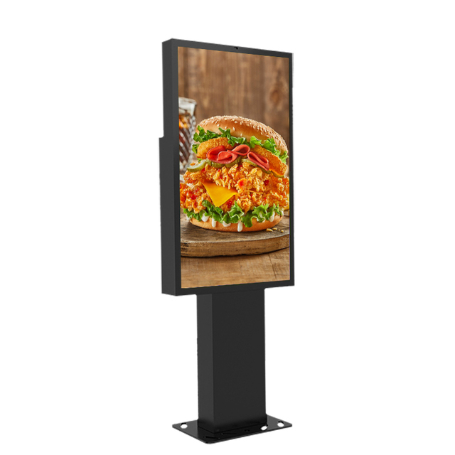 IP66 Waterproof Outdoor 55 Inch Drive Thru Restaurant Menu Boards ultra Thin Outdoor Digital Signage