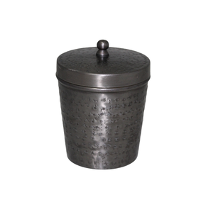 Boîte ronde en fer avec couvercle nickelé pour ustensiles de cuisine Style moderne décoratif fait à la main personnalisé en vrac - Product Image 3