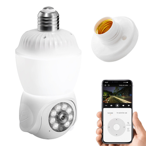 Ampoule LED intelligente avec caméra WiFi PTZ 1080P HD 355°, capteur de lumière blanc chaud, interrupteur pour lampes E26/E14/E27/E40/B22 - Product Image 2