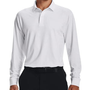 Camiseta de manga larga para hombre, Polo de rendimiento, camisetas con imágenes impresas personalizadas, camiseta 100 de algodón con logotipo impreso - Product Image 2