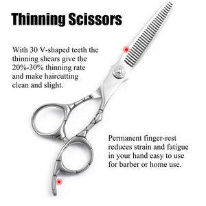 Tijeras ligeras para adelgazar el cabello, el último estilo con servicio OEM personalizado, producto de belleza y cuidado personal - Product Image 3