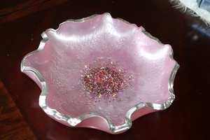 Tazón para servir de resina único de estilo antiguo, técnica pulida de diseño redondo multicolor para cocina, comedor y fiesta - Product Image 5