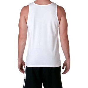 Precio al por mayor diseño personalizado gimnasio chaleco camisetas bordado impreso hombres de talla grande camisetas sin mangas 200g algodón transpirable sin mangas - Product Image 2