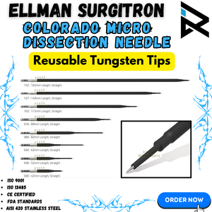 Agujas de Microdisección Rectas Ellman Colorado, Electrodo de Acero Inoxidable de Alta Calidad con Diámetro de 2.4mm, 8 Piezas - Product Image 4