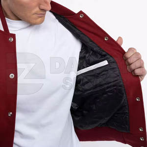 2025 veste universitaire pour hommes sur mesure prix de gros vêtements d'hiver matériel élégant à vendre - Product Image 4