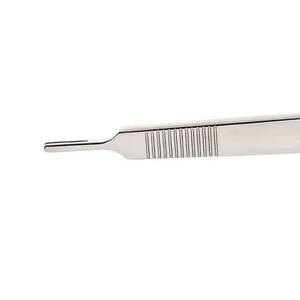 Suppression des perchoirs OEM Poignées de scalpel personnalisées Poignée de scalpel longue ronde et droite Acier inoxydable Chirurgie dentaire graduée - Product Image 4