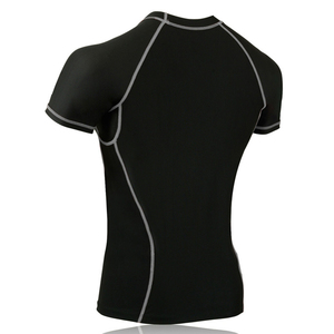 2025 New Arrival Professional Manufactured <b>Men's</b> Rash Guard Quick Dry <b>Compression</b> <b>Shirt</b> Short Breathable Sleeves UPF50 Features - Product Image 6