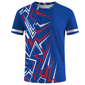 Camiseta de sublimación para hombre más vendida con patrón de letras de logotipo personalizado ecológica y transpirable para uso en exteriores - Product Image 5