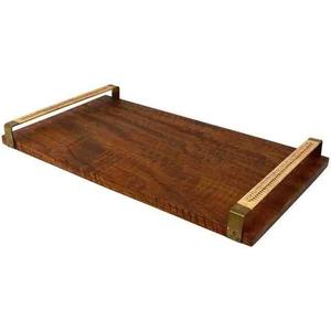 Bandeja de Madera Natural de Tamaño Personalizado para Servir en la Cocina, Comedor y Hogar, con Características Decorativas para Comida Rápida - Product Image 1