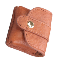 Pochette en cuir PU pour rasage de rasoir | Étui en cuir véritable | Étui de rasoir Logo personnalisé
