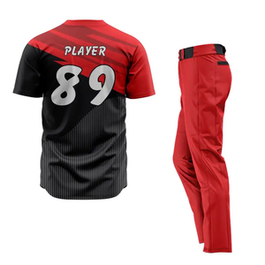 2023 nouvelle meilleure qualité haute qualité bouton maillots de Baseball uniformes d'équipe de Baseball pour hommes avec respirant 100% Polyester - Product Image 4