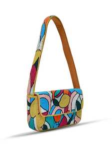Bolso de Mano Floral de Magnolia con Cuentas de Vidrio, Hecho a Mano, Color y Forma Personalizables, Bolso de Hombro Primavera/Verano - Product Image 2