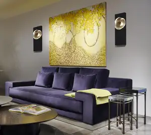 Sofa 2 kursi mewah, furnitur Interior kantor kain sandaran tangan ruang tamu nyaman klasik dengan desain Modular