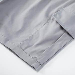 Shorts cargo pour hommes en toile 100% coton de haute qualité, décontractés, avec cordon de serrage, séchage rapide, service OEM personnalisable, vente en gros - Product Image 5