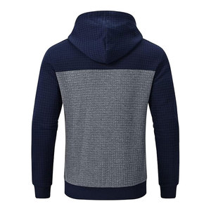 Pull à capuche épais pour hommes, sweat-shirt d'hiver tricoté ample, impression numérique, logo à motif solide délavé, vente en gros - Product Image 3
