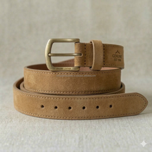 Men's Cowhide <b>Croc</b> Embossed Vintage Casual Belt with Alloy Buckle Heavy Duty Durable Water Resistant - Product Image 5