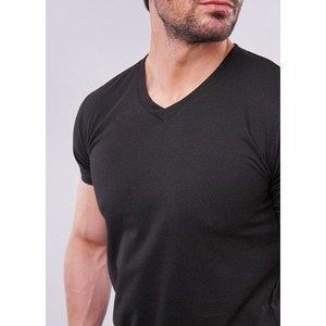Vente chaude hommes 100% coton o-cou blanc T-Shirt confortable lourd 280 GSM multicolore solide impression numérique respirant - Product Image 2
