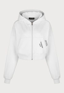 <b>Women's</b> Essential Winter Cropped <b>Hoodie</b> Custom 100% Cotton French Terry Top of High Quality Branded with Hooded Collar and logo - Product Image 4