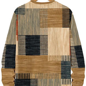 Pulls pour hommes respirants, pull à col rond tendance, tricot personnalisé, vêtements décontractés, pull ample d'hiver, tricot jacquard pour hommes, pull d'extérieur - Product Image 5