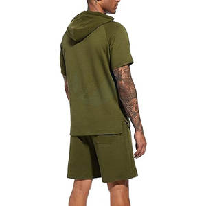 Conjunto Informal Unisex de Sudadera con Capucha y Pantalones Cortos, Ligero, Manga Larga, Transpirable, Diseño Personalizable, Deportes de Gimnasio de Invierno, Técnica Impresa - Product Image 2