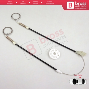 Juego de Reparación de Elevalunas Eléctrico BWR5118, Puerta Trasera Derecha para Golf MK3 1H1 1H5 1991-1998 5 Puertas, Vento Jetta 1H2 1992-1999 1H4839 - Product Image 2