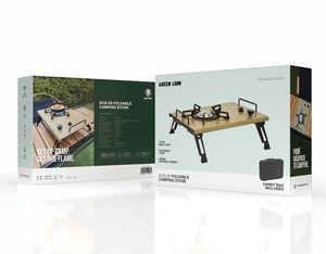 เตาตั้งแคมป์พับได้ GCS-20สิงโตสีเขียว - Product Image 3