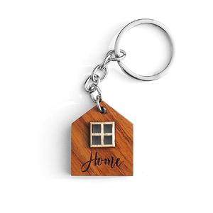 Porte-clés en bois personnalisé unique de haute qualité du fabricant de l'Inde pour les cadeaux-en vente Porte-clés en bois - Product Image 5