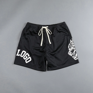 Pantalones Cortos Deportivos Amarillos Personalizados Unisex de Talla Grande, de Secado Rápido, Transpirables, Antibacterianos, para Gimnasio, Correr, Playa, con Logotipo Personalizado en la Parte Delantera - Product Image 3