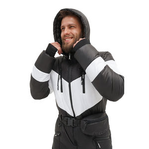 Ensemble veste et pantalon d'hiver en polaire matelassé unisexe de haute qualité, design personnalisé, décontracté, respirant, uni, avec fermeture éclair et logo - Product Image 4