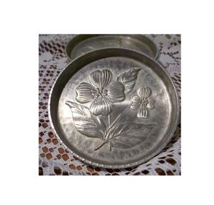 Aluminum <b>coaster</b> for Drink Mug and <b>Glass</b> Aluminum <b>coaster</b> Flower Design Silver Coating Latest Aluminum <b>coaster</b> - Product Image 6