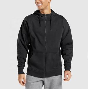 Sudaderas con capucha Vintage para hombre, ropa con cremallera completa personalizada, manta de algodón liso, Unisex, Logo personalizado - Product Image 6