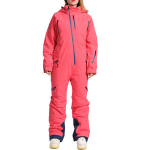 ชุดสกีแบบชิ้นเดียว หนาพิเศษ สำหรับผู้หญิง ป้องกันลม กันน้ำ ระบายอากาศได้ดี เหมาะสำหรับเล่นสโนว์บอร์ด ชุดกันหนาว ชุดสกี ชุดวอร์ม - Product Image 1