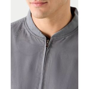 แจ็กเก็ตเบสบอลบอมเบอร์สำหรับผู้ชายเสื้อแจ็กเก็ตแนวสตรีทแฟชั่นทำจากโพลีเอสเตอร์ - Product Image 5