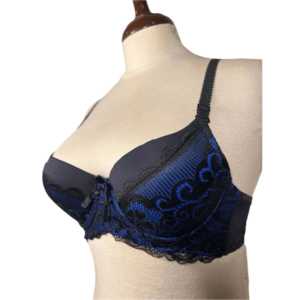 บราเสริมฟองน้ำลายลูกไม้นีออนสีฟ้า - Product Image 2