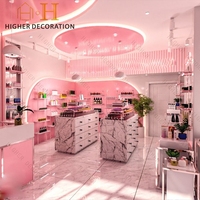 Meuble d'exposition pour cosmétiques, vitrine de maquillage, présentoir de parfum, comptoir de magasin, étagère à perruques