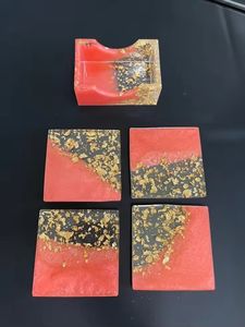 Nueva llegada creativa estilo japonés gran oferta con posavasos de resina de madera epoxi redondo cuadrado de alta calidad - Product Image 4